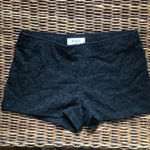 Black Lace Shorts